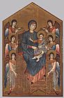 Giovanni Cimabue Virgin Enthroned with Angels painting
